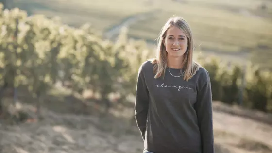 Winzerin Julia Seyffardt vom VDP Weingut Diefenhardt aus dem Rheingau