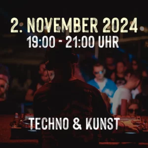 Techno & Kunst am 2. November 2023 in Frankfurt Ginnheim bei Entkorkte Kunst