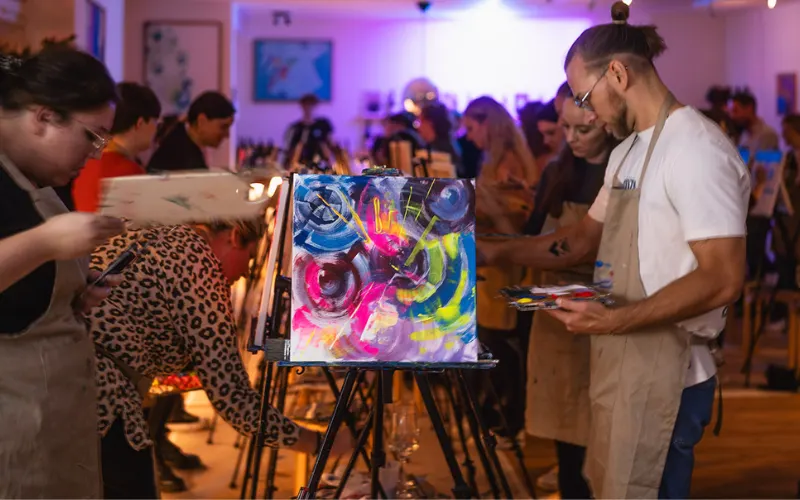 Wein & Käse Tasting bei Entkorkte Kunst (1)
