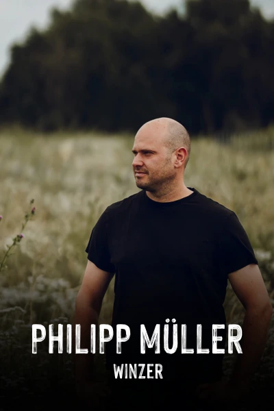 Winzer Philipp Müller vom Gut von Beiden aus Kleinfischlingen in der Pfalz